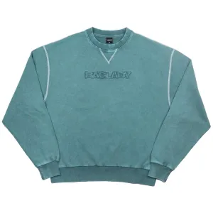 Baglady Acid Sweatshirt - Turquoise