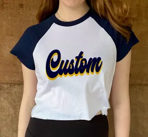 Baseball Cropped Tee