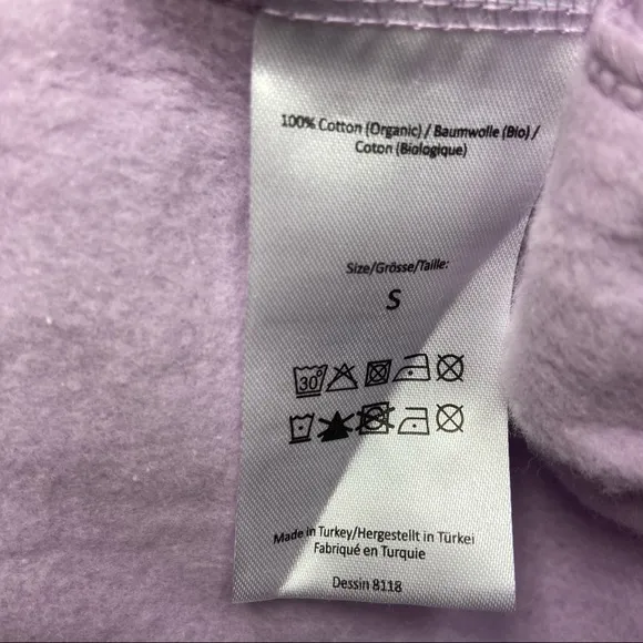 BAUM UND PFERDGARTEN Josann Organic Cotton Fleece Shorts in Lavender Size Small