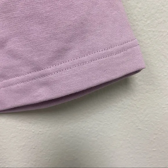 BAUM UND PFERDGARTEN Josann Organic Cotton Fleece Shorts in Lavender Size Small