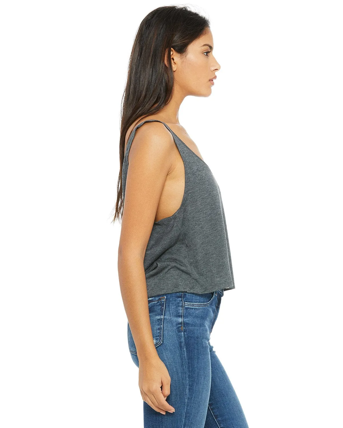 Bella Canvas Ladies Boxy Tank | Drk Grey Heather