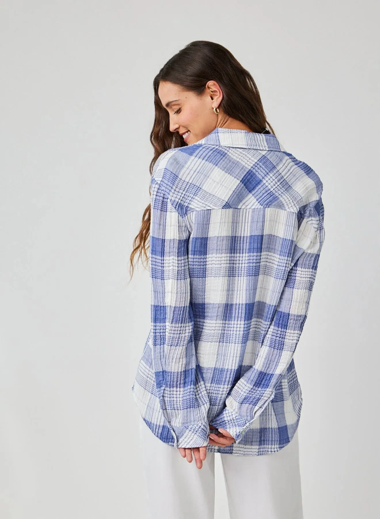 Bella Dahl Oversized Shirt With Pocket