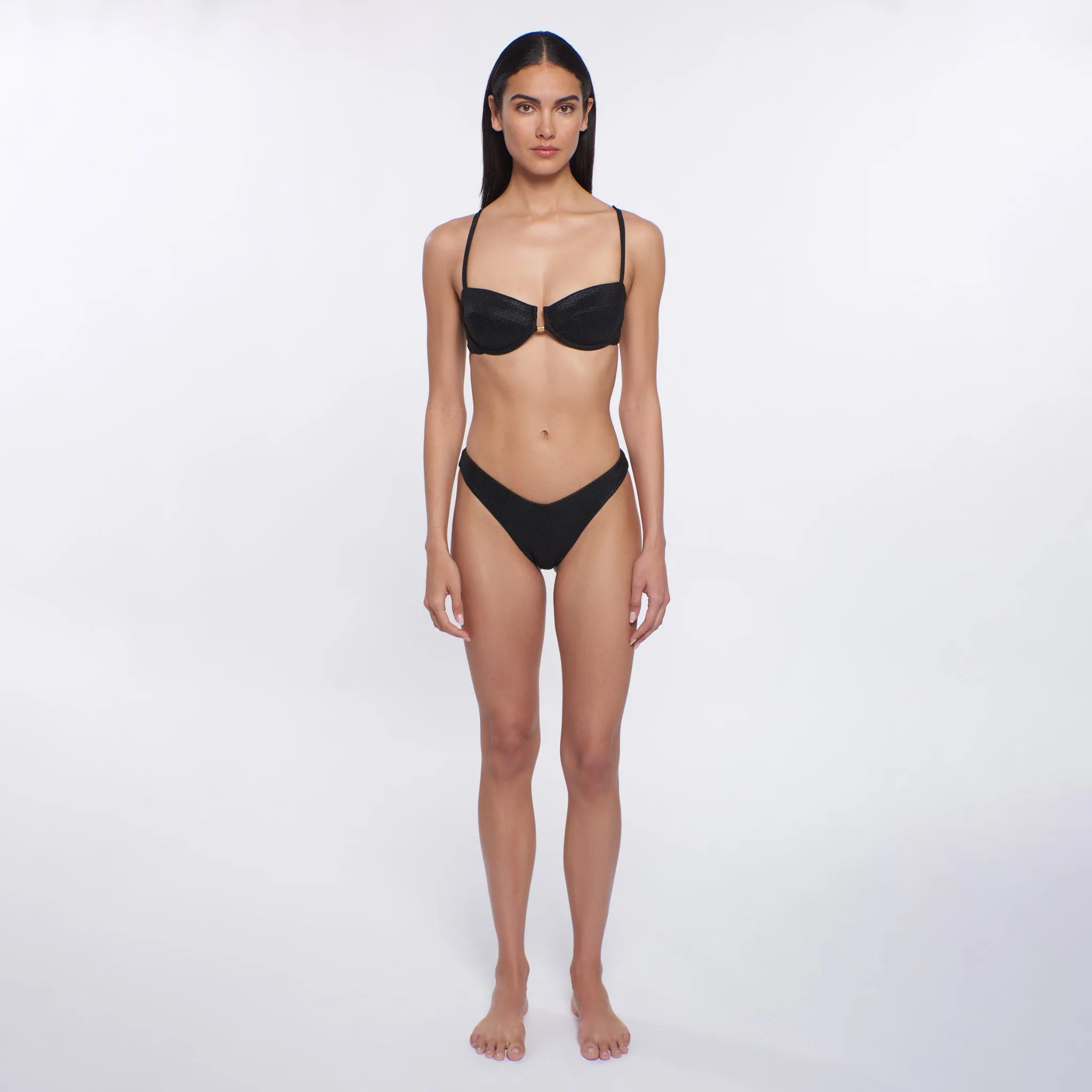 Bella Textured Bikini Bottom