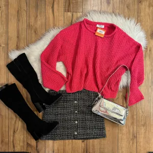 Black Plaid Skirt