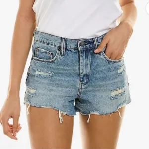 BLANKNYC THE ASTOR DISTRESSED CUTOFF BUTTON FLY DENIM SHORTS 29 NEW