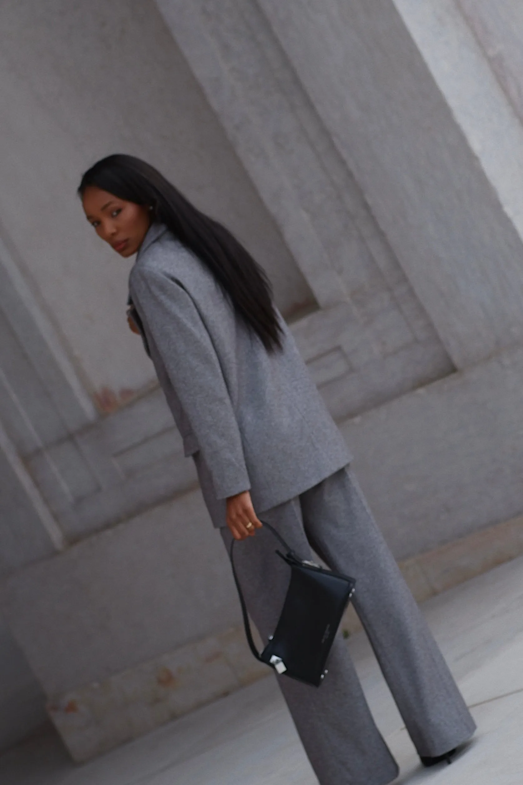 BLAZER OVERSIZED CINZA