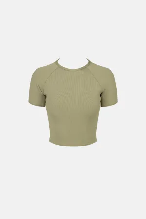 Bonsai Rib Ss Surf Shirt Sage