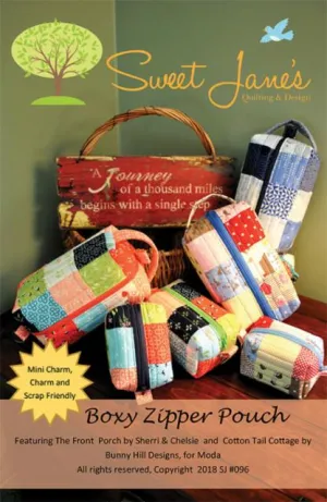 Boxy Zipper Pouch --- Sweet Jane's