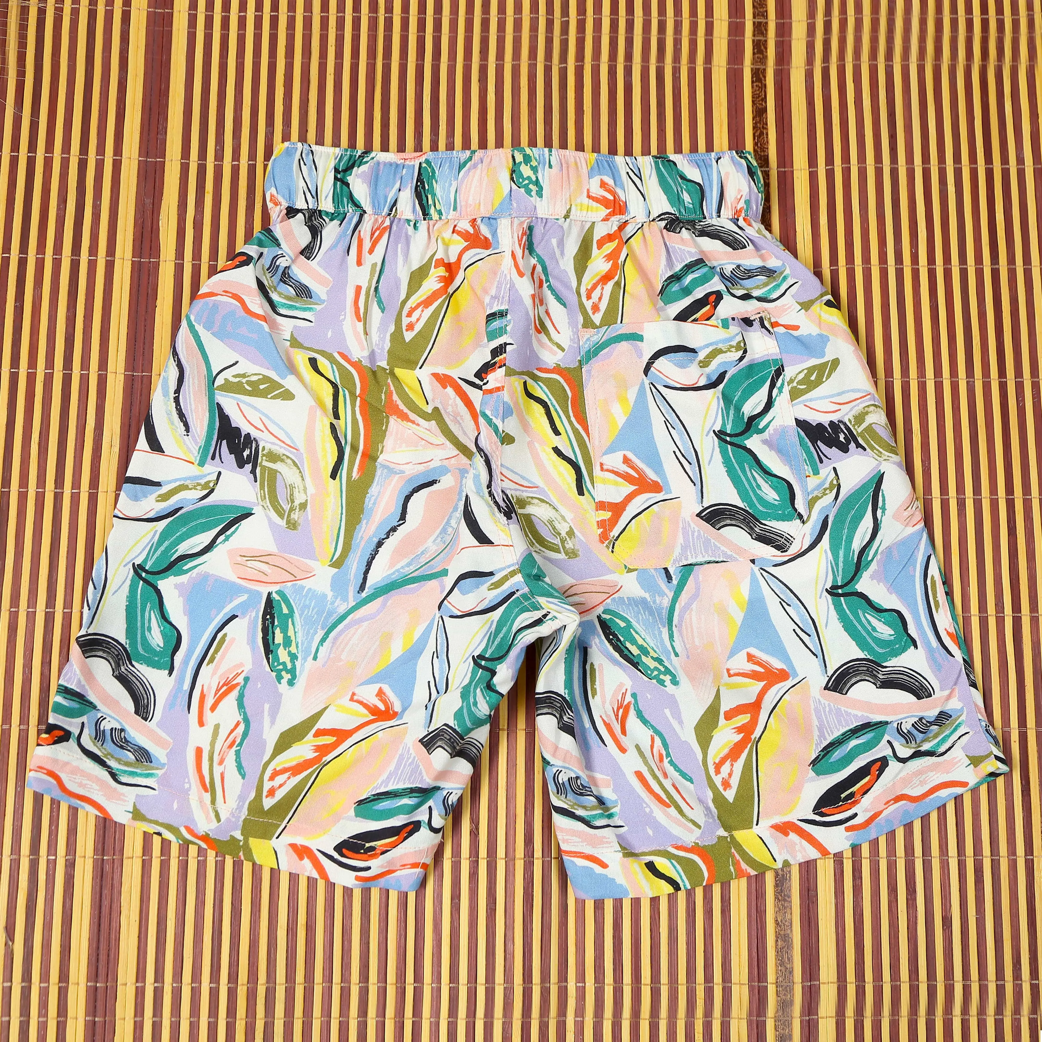 Boys Allorer Azte Printed Short Multi Colour