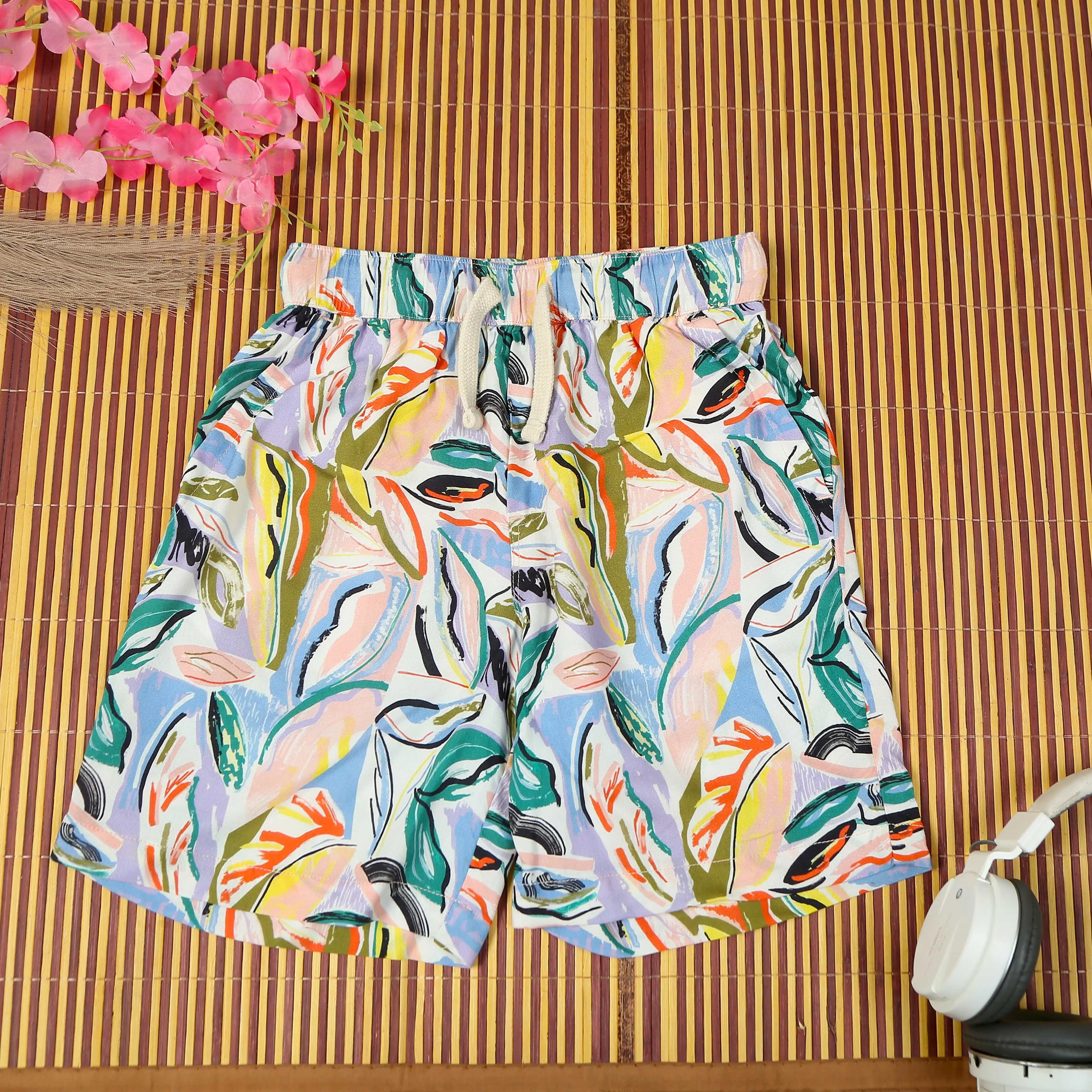 Boys Allorer Azte Printed Short Multi Colour
