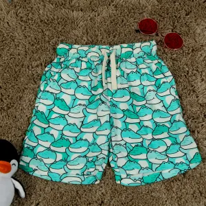 Boys Crocodile Printed Short Sea Green
