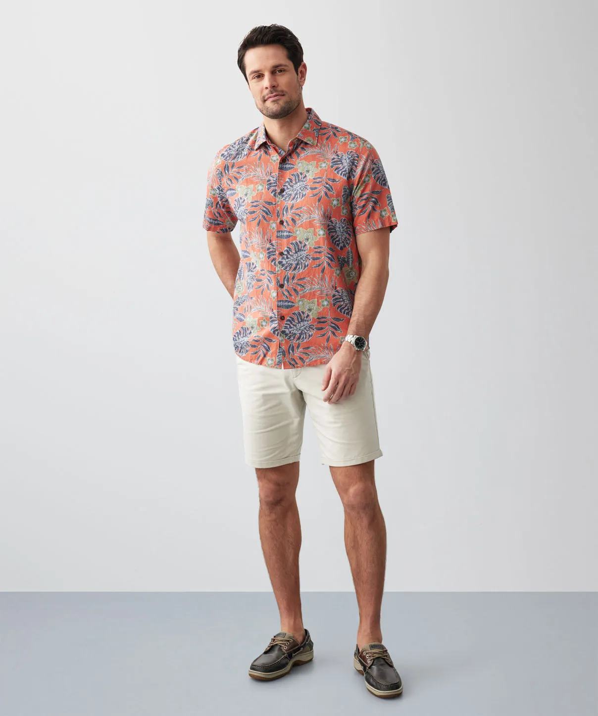 Bright Summer Shirt with Linen blend