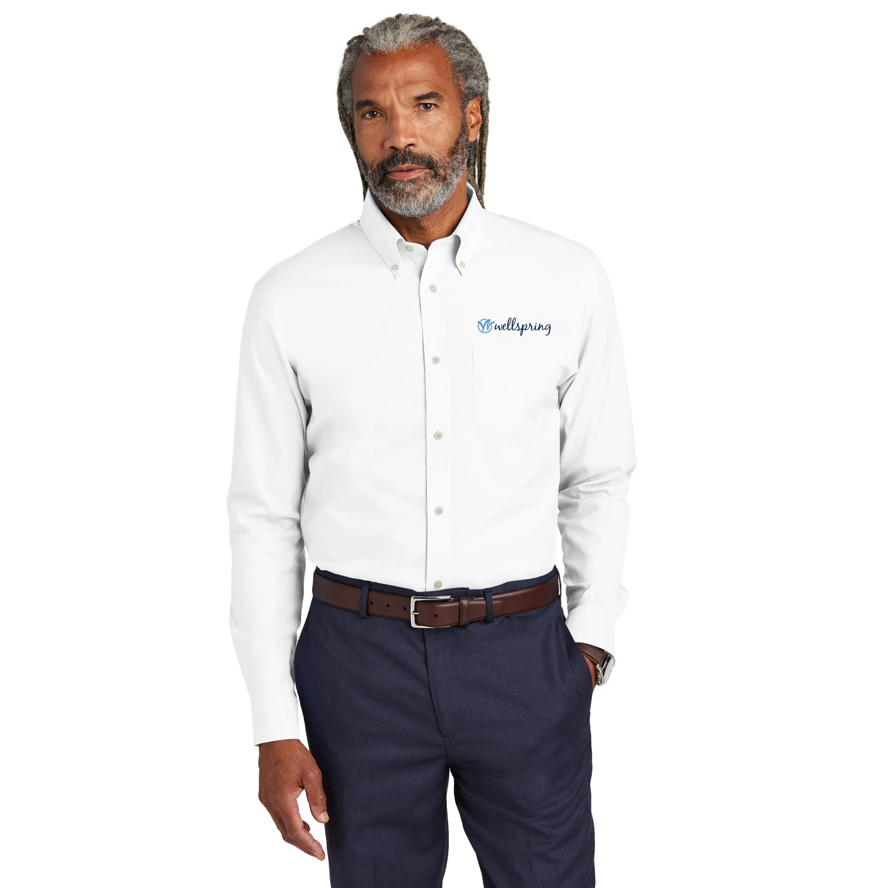 Brooks Brothers - Wrinkle-Free Stretch Pinpoint Shirt. BB18000.