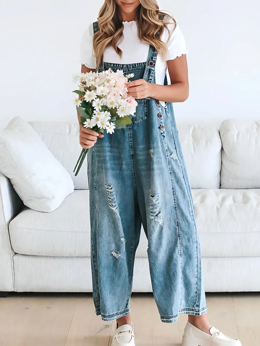 Cecilia | Loose-Fit Vintage Overalls