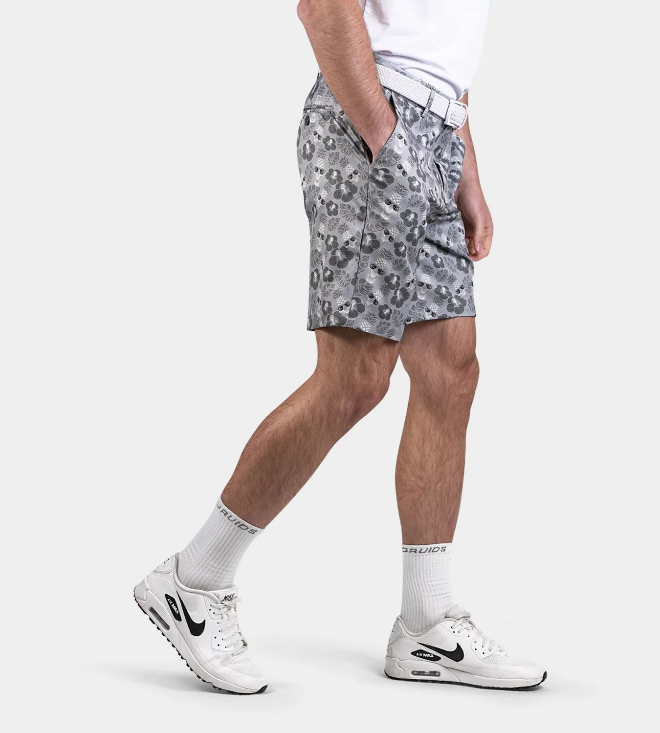 CLIMA PINEAPPLE SKULLZ SHORTS - GREY