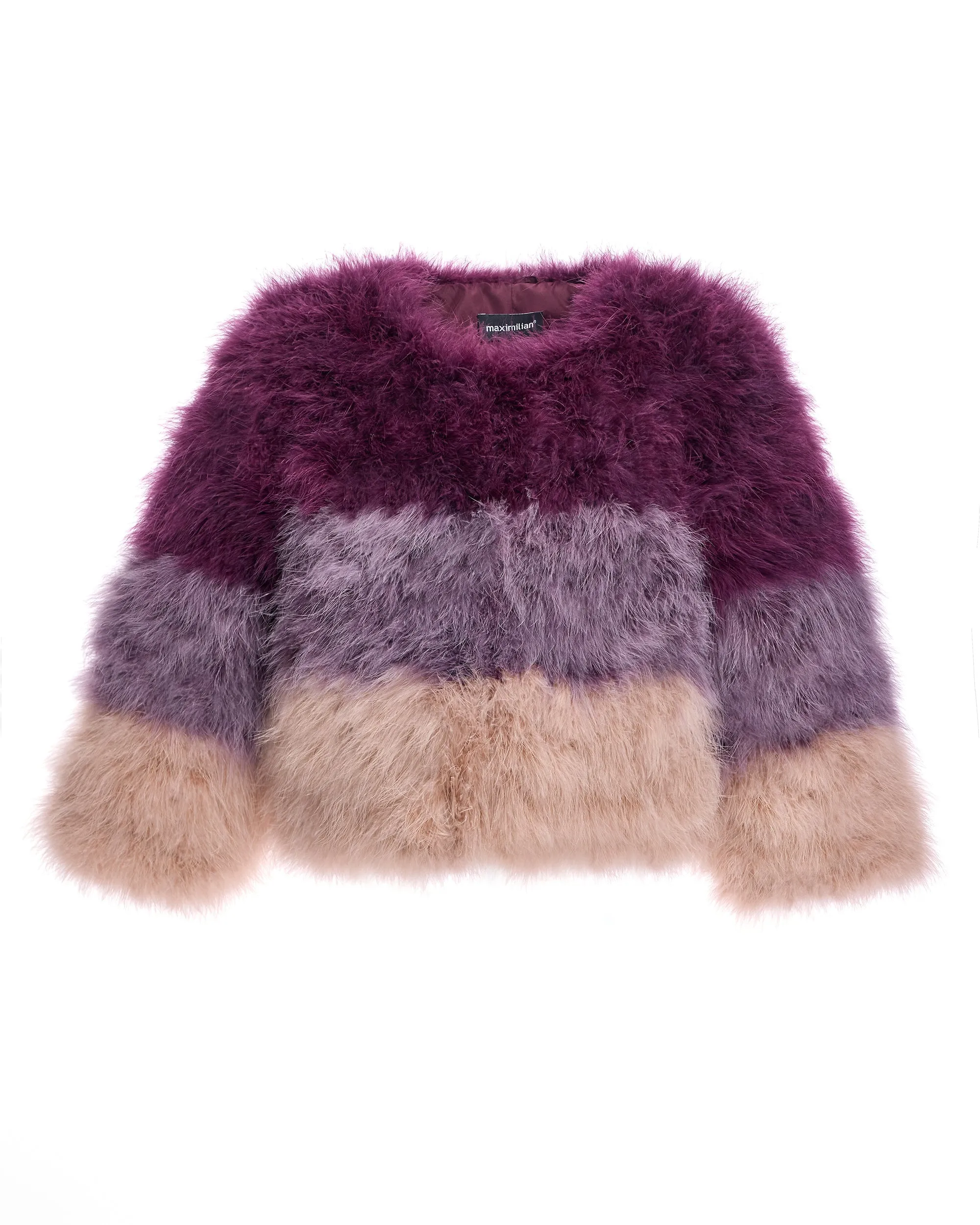 Collarless Feather Bolero