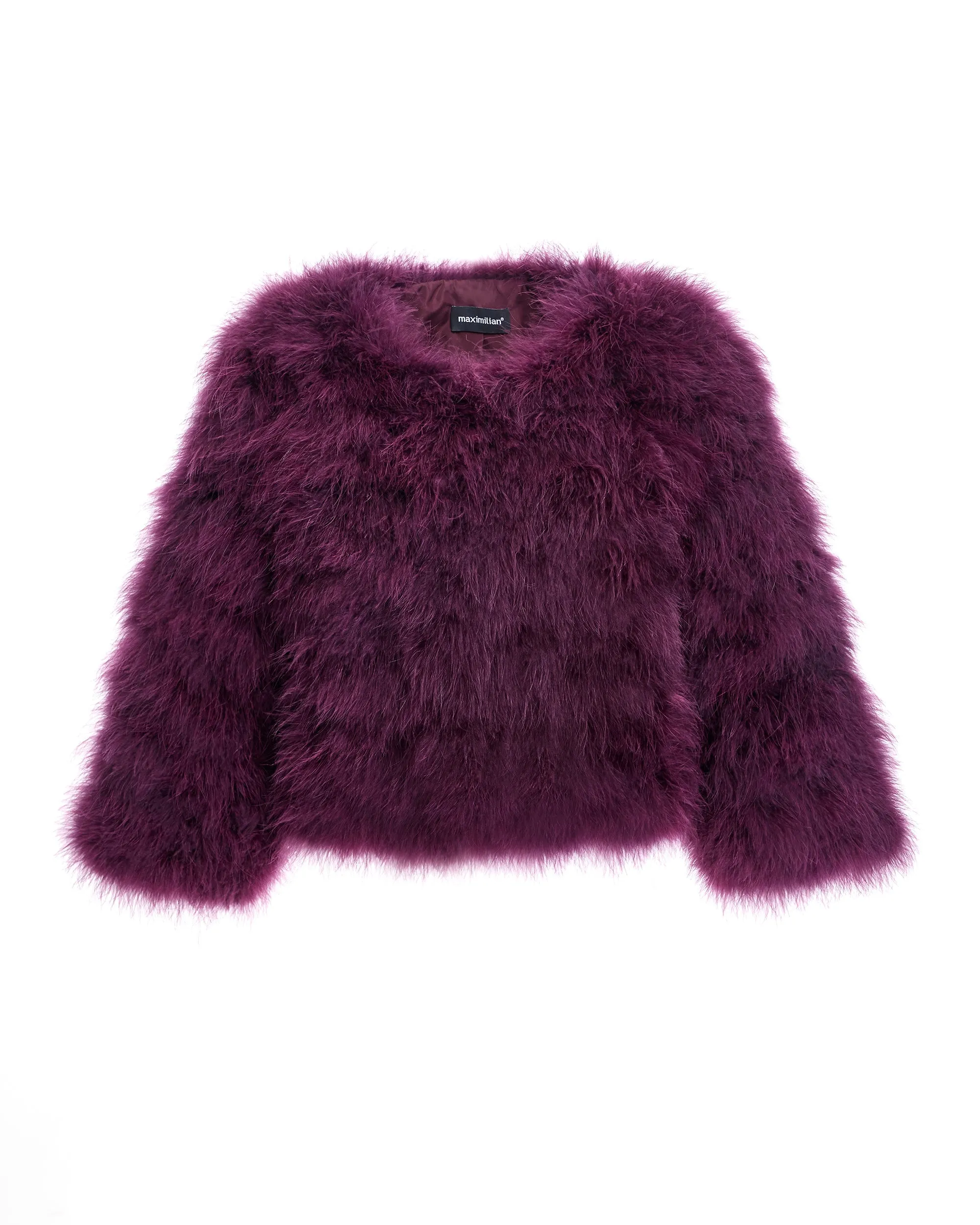 Collarless Feather Bolero