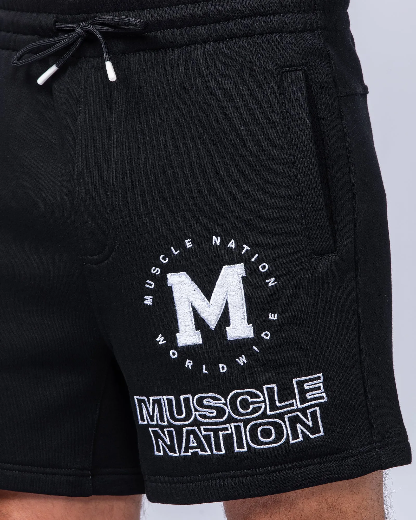 College Sweat 5" Shorts - Black