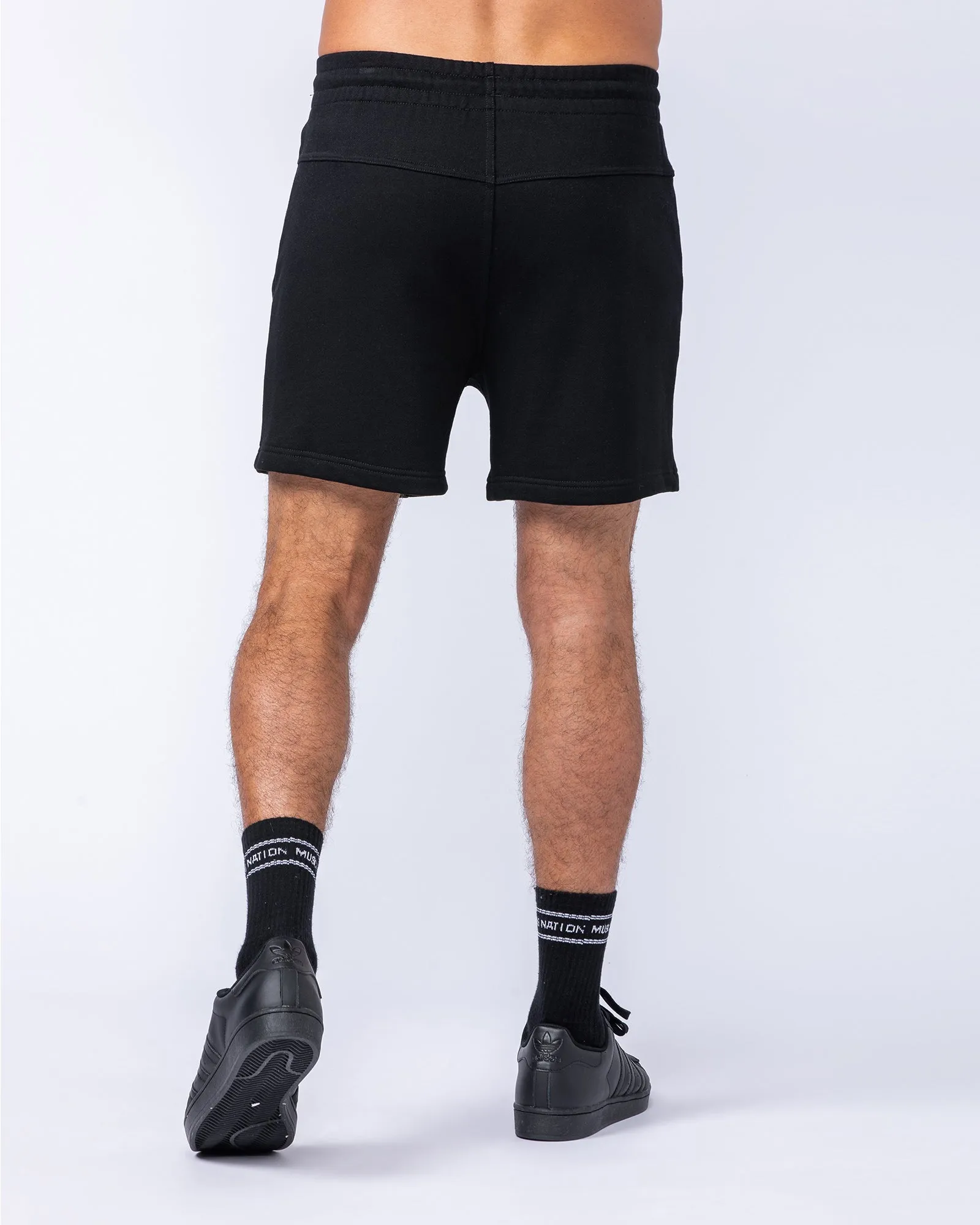 College Sweat 5" Shorts - Black