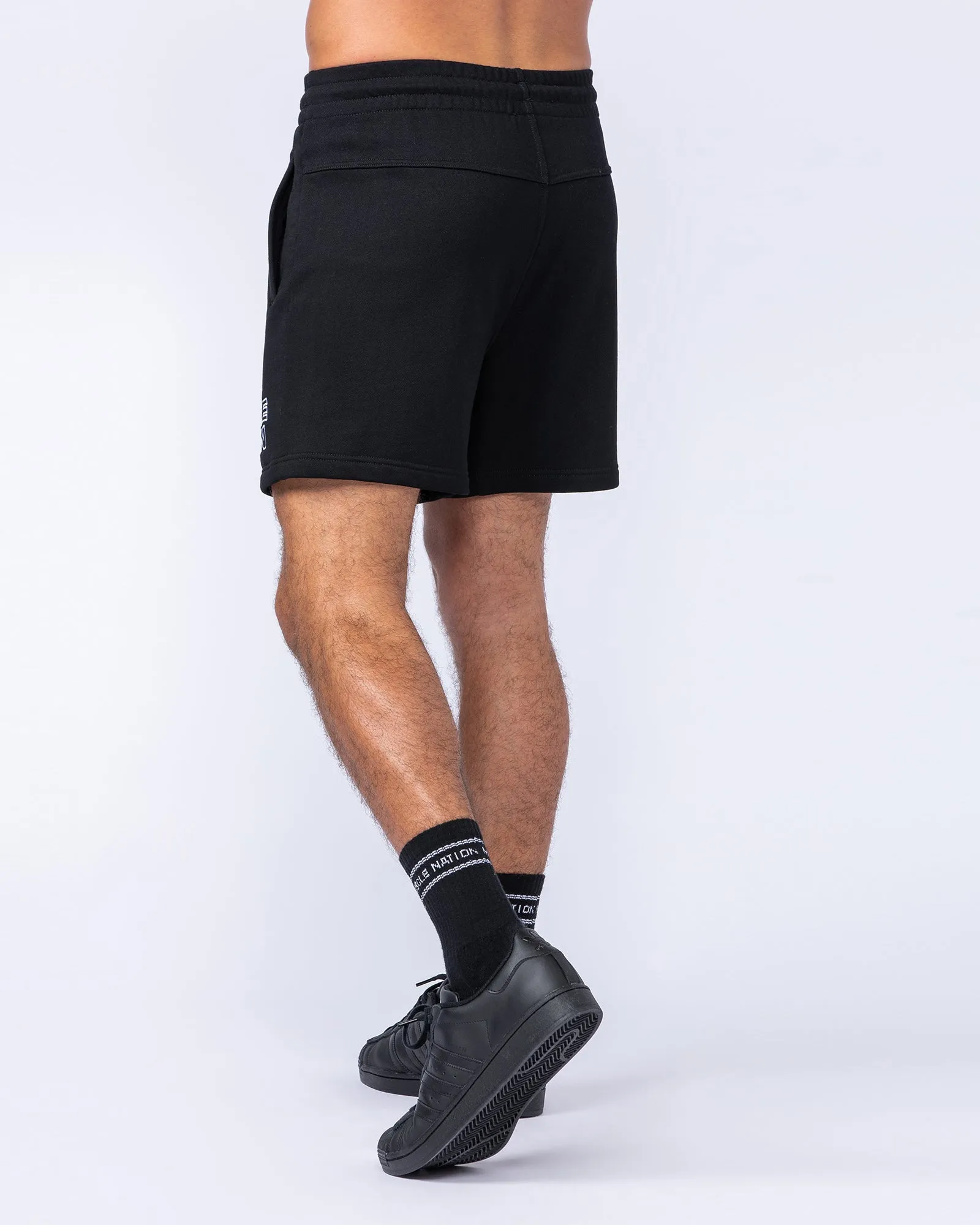 College Sweat 5" Shorts - Black