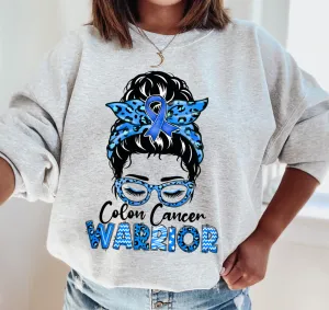 Colon Cancer Survivor Sweatshirt/ Colon Cancer Support Squad Option As Well