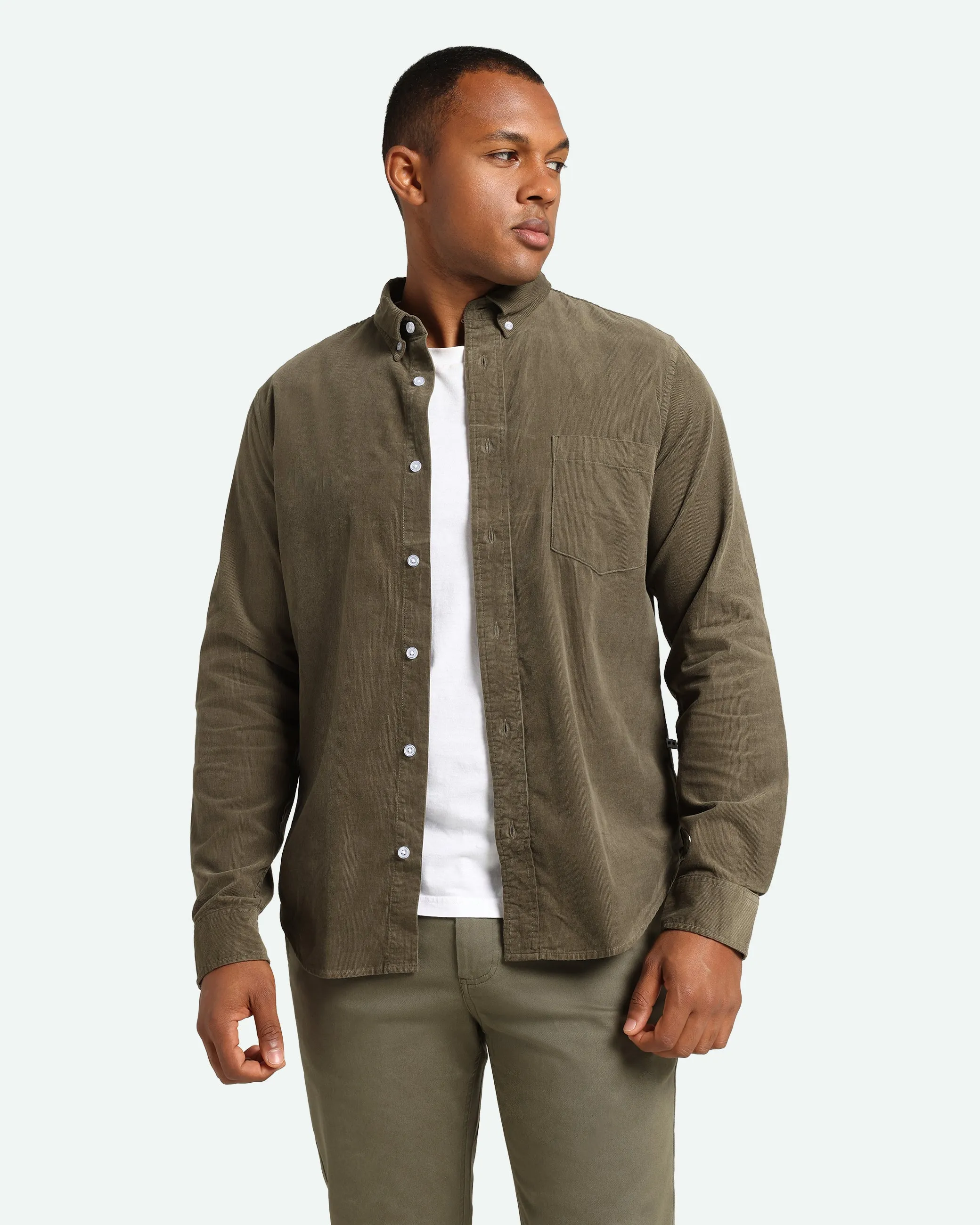 Colt long sleeved shirt 3758 - Dusty Olive
