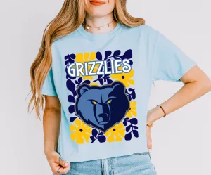 Comfort Colors CROPPED Grizzlies Comfort Colors Tee/ Spirit Drop/  Adult Sizes / Memphis