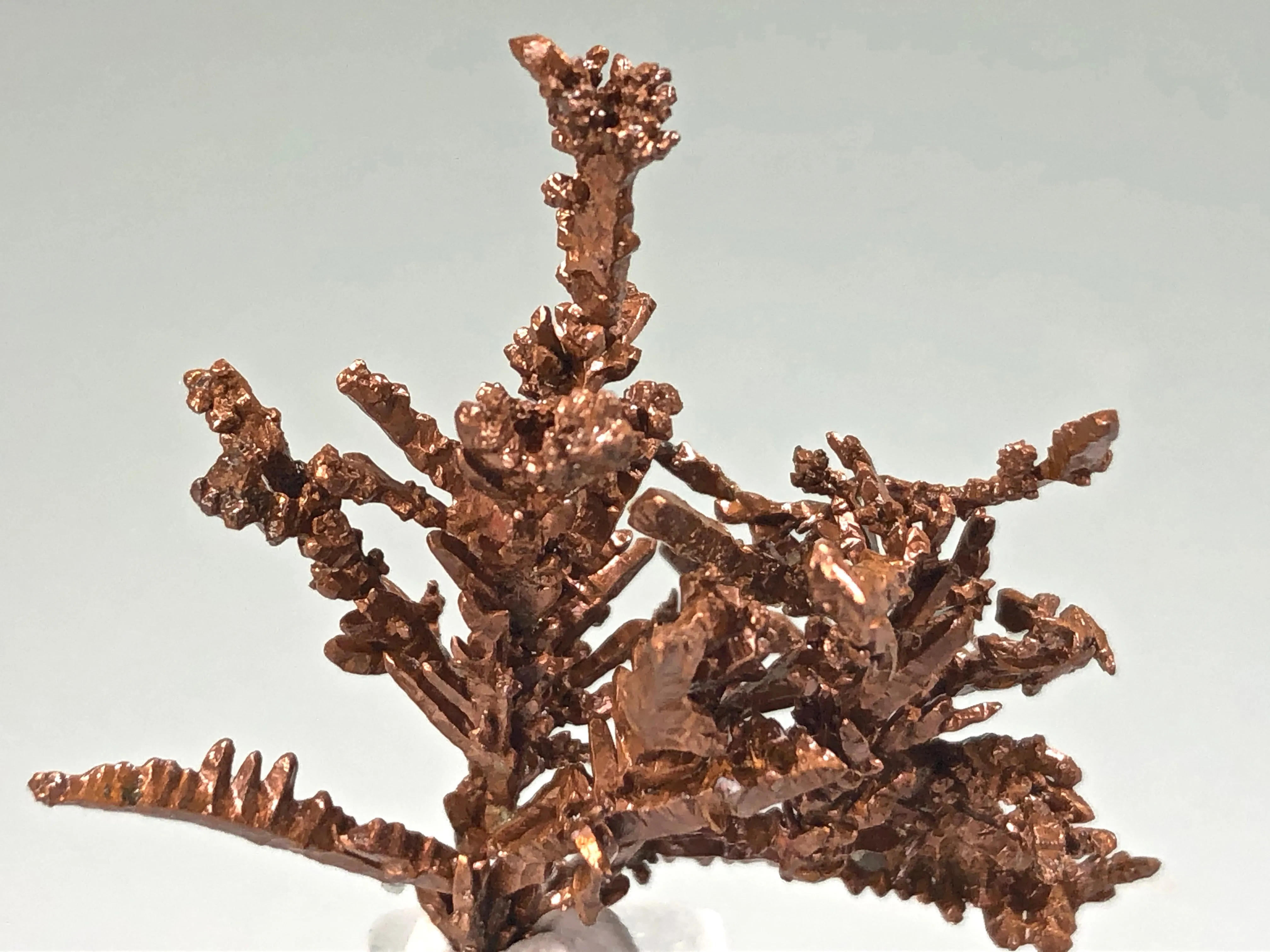 Copper, Champion Mine, Lake Superior Copper District, Houghton County, Michigan, ex. Louis Lafayette Collection, Miniature 2.0 x 3.0 x 3.2 cm, $125. Online 12/9