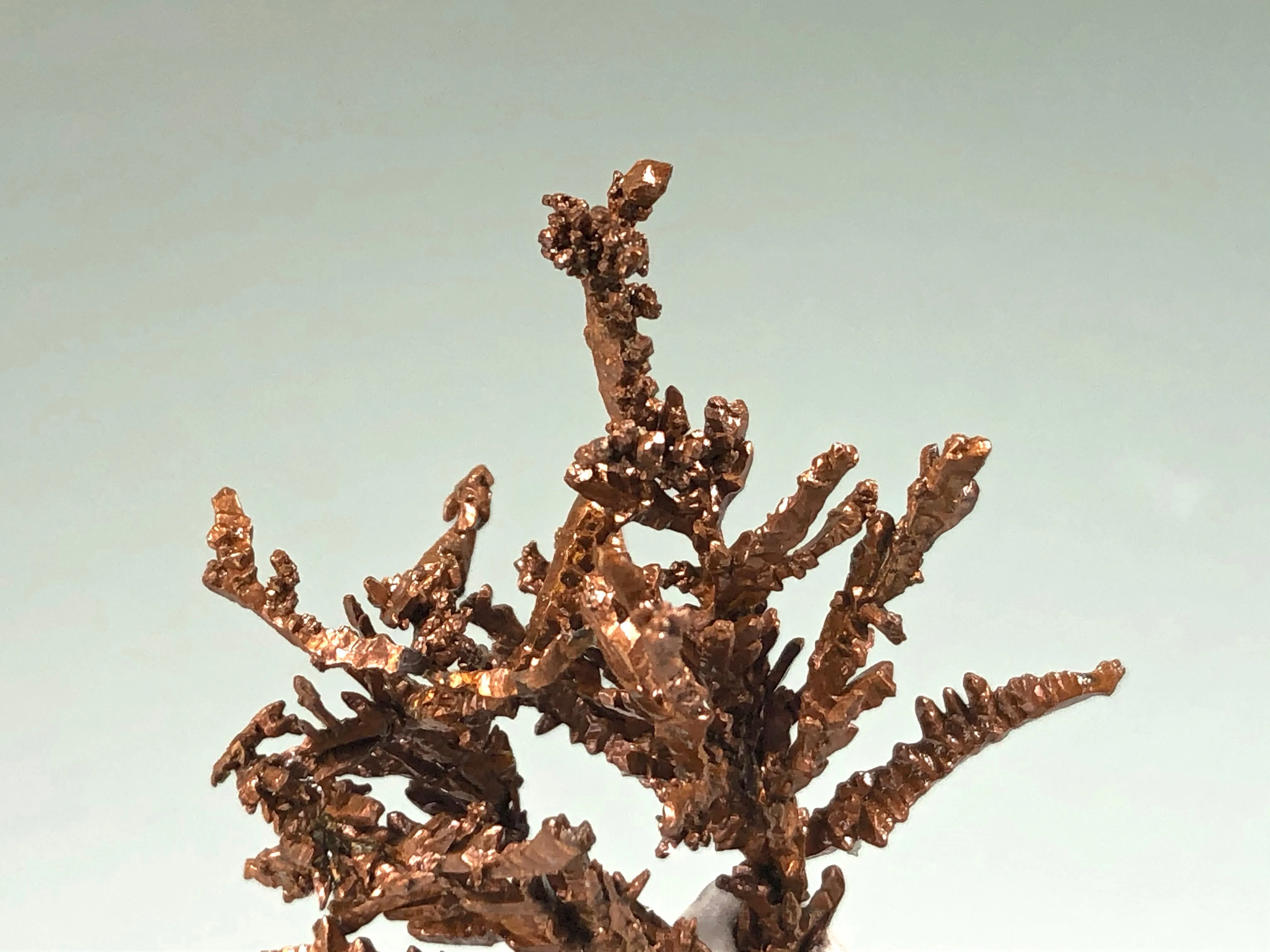 Copper, Champion Mine, Lake Superior Copper District, Houghton County, Michigan, ex. Louis Lafayette Collection, Miniature 2.0 x 3.0 x 3.2 cm, $125. Online 12/9