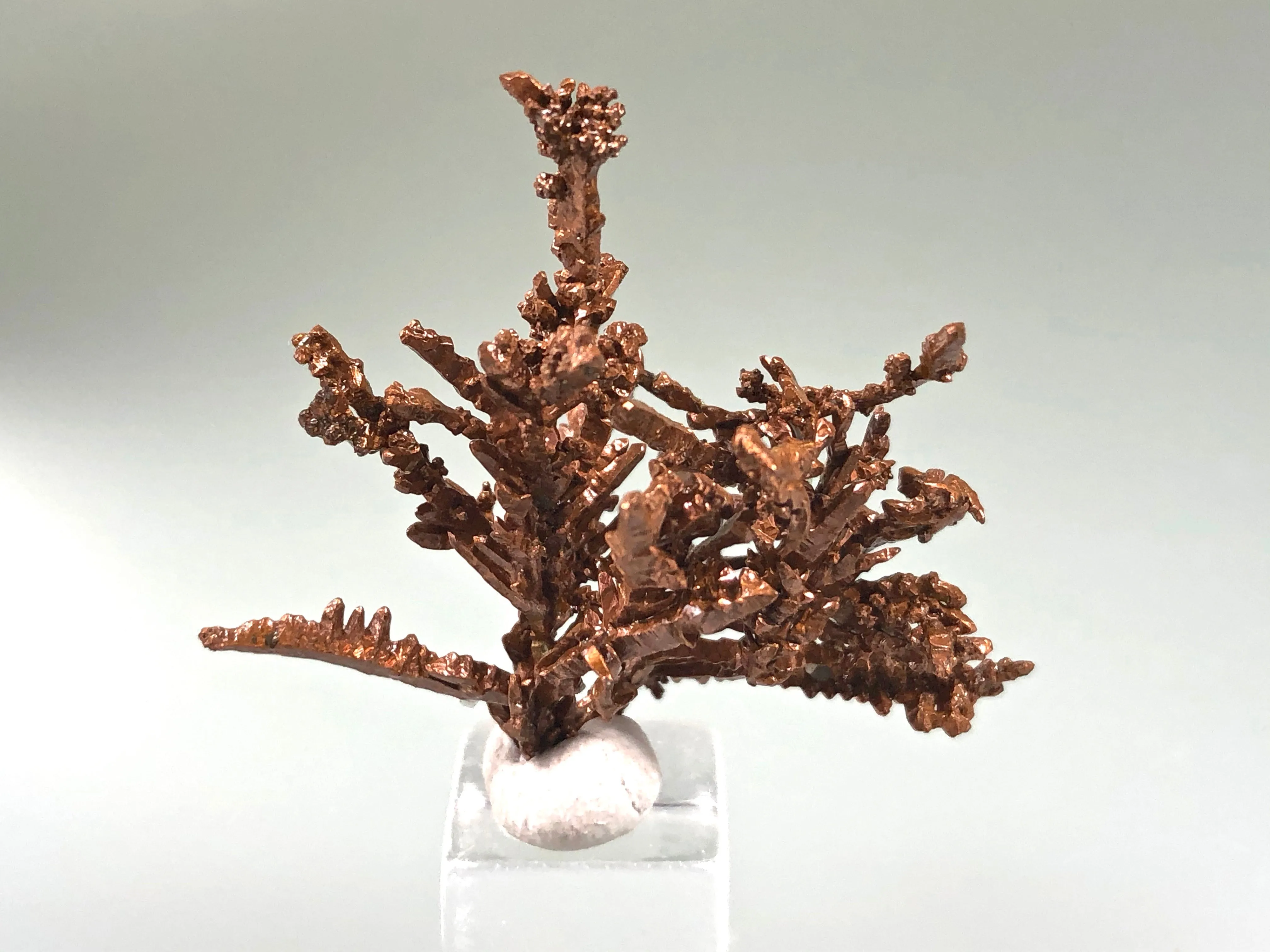 Copper, Champion Mine, Lake Superior Copper District, Houghton County, Michigan, ex. Louis Lafayette Collection, Miniature 2.0 x 3.0 x 3.2 cm, $125. Online 12/9