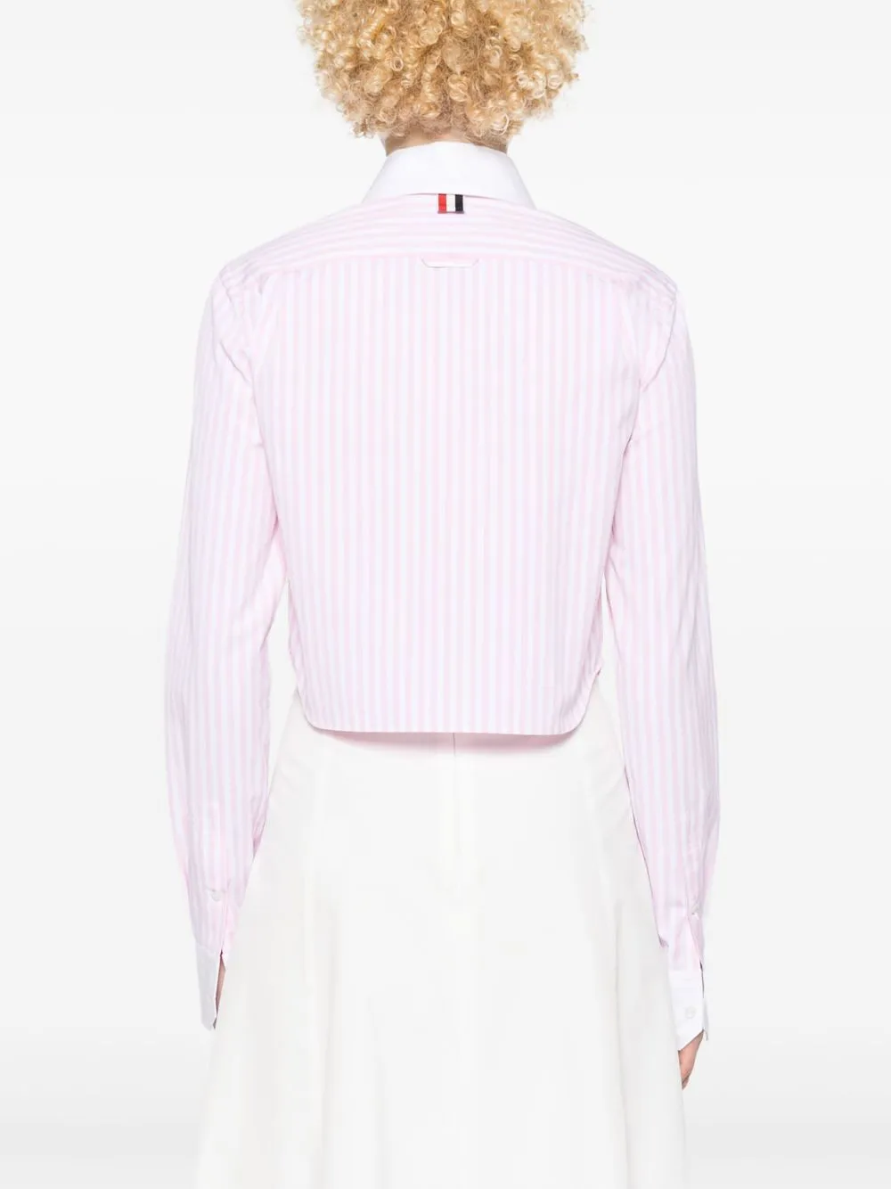 Cotton cropped shirt