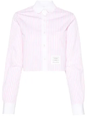 Cotton cropped shirt