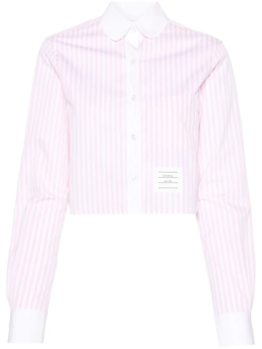 Cotton cropped shirt