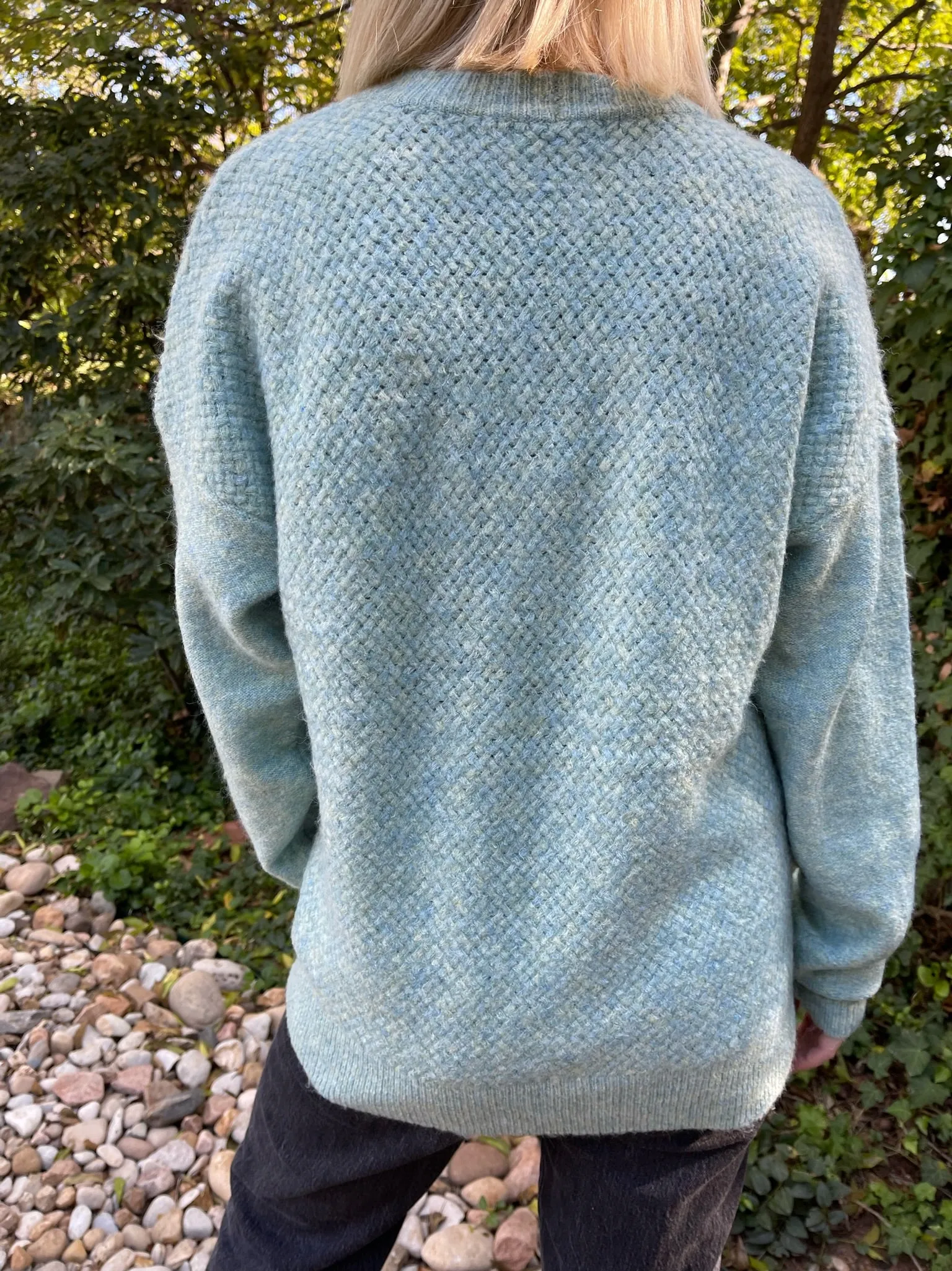 Crew Neck Textured pullover