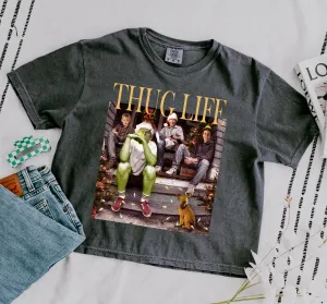 Cropped Comfort Colors Thug Life Christmas Popular Characters Tee/Christmas Movie Shirt Adult Shirts