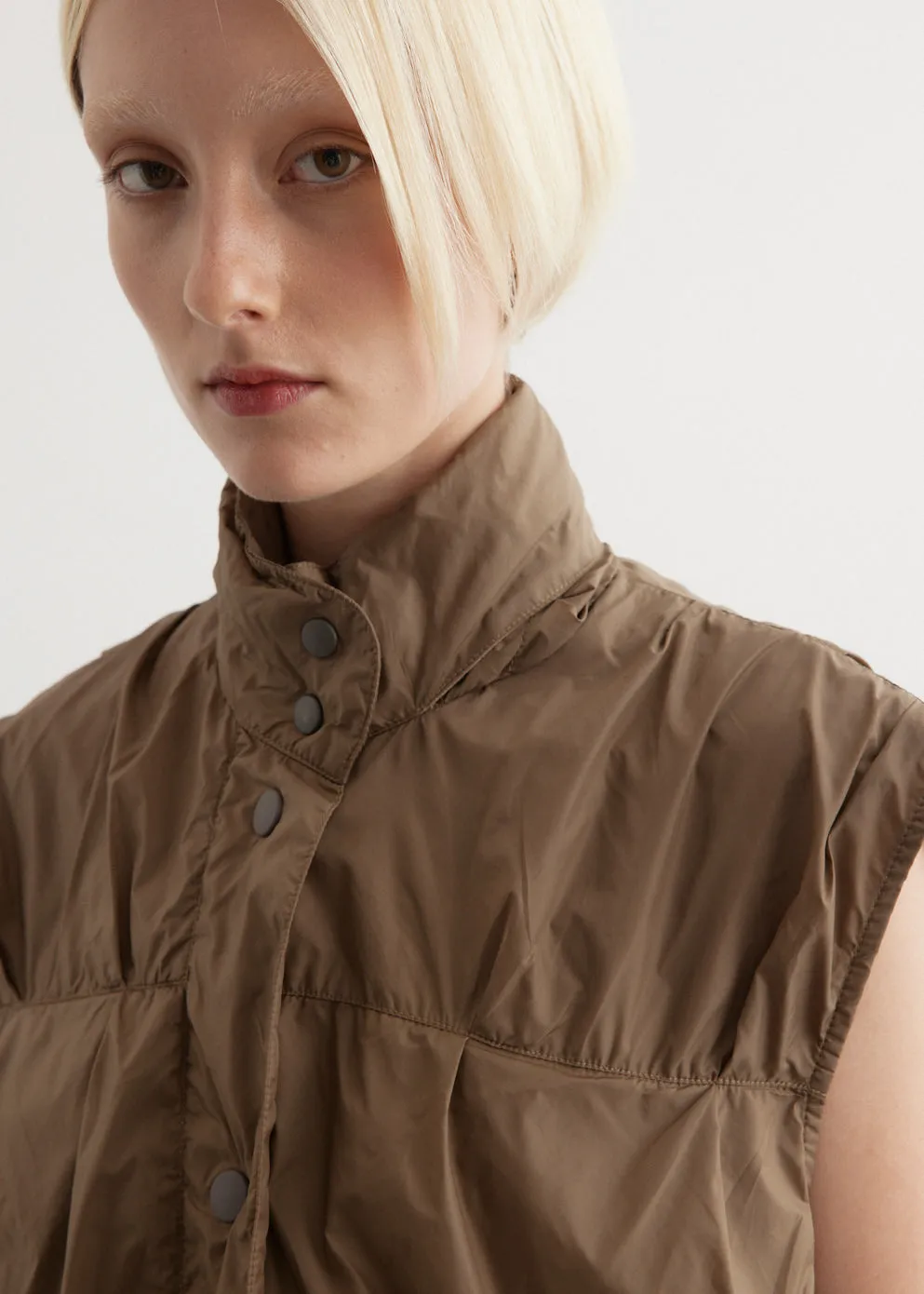 Cropped Exhale Puffa Vest