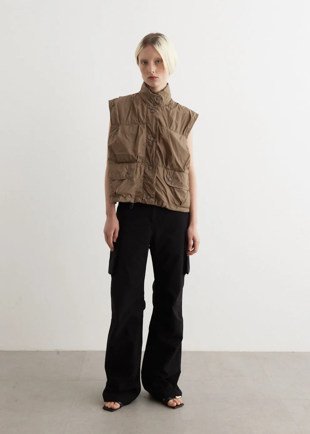 Cropped Exhale Puffa Vest