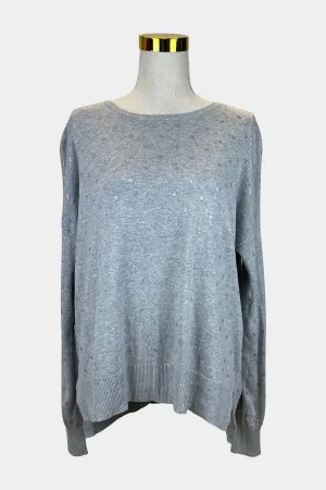 DECJUBA Grey Polka Dot Sweater