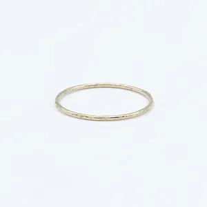 Delicately Textured Golden Band