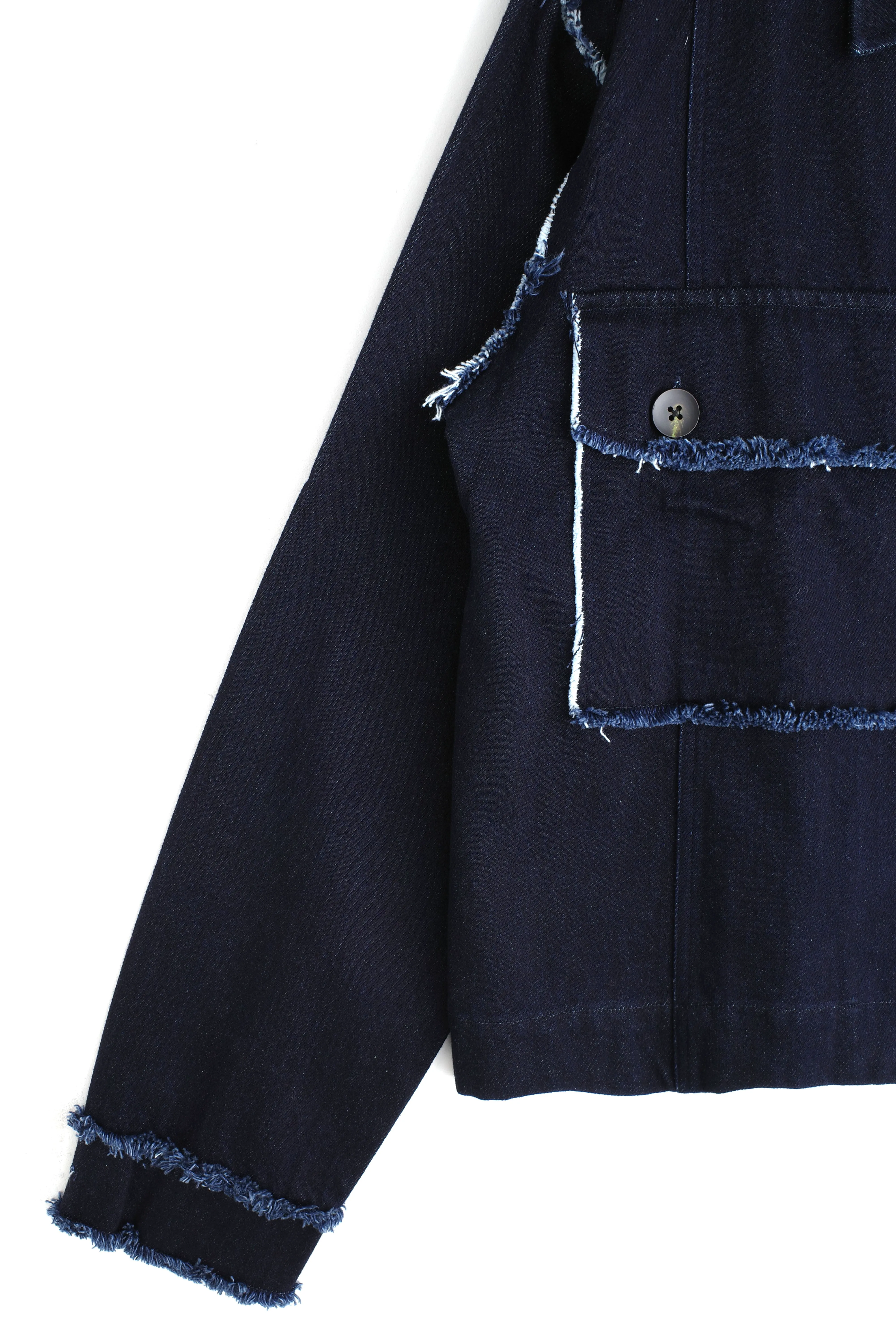 Distressed Denim Trucker Jacket