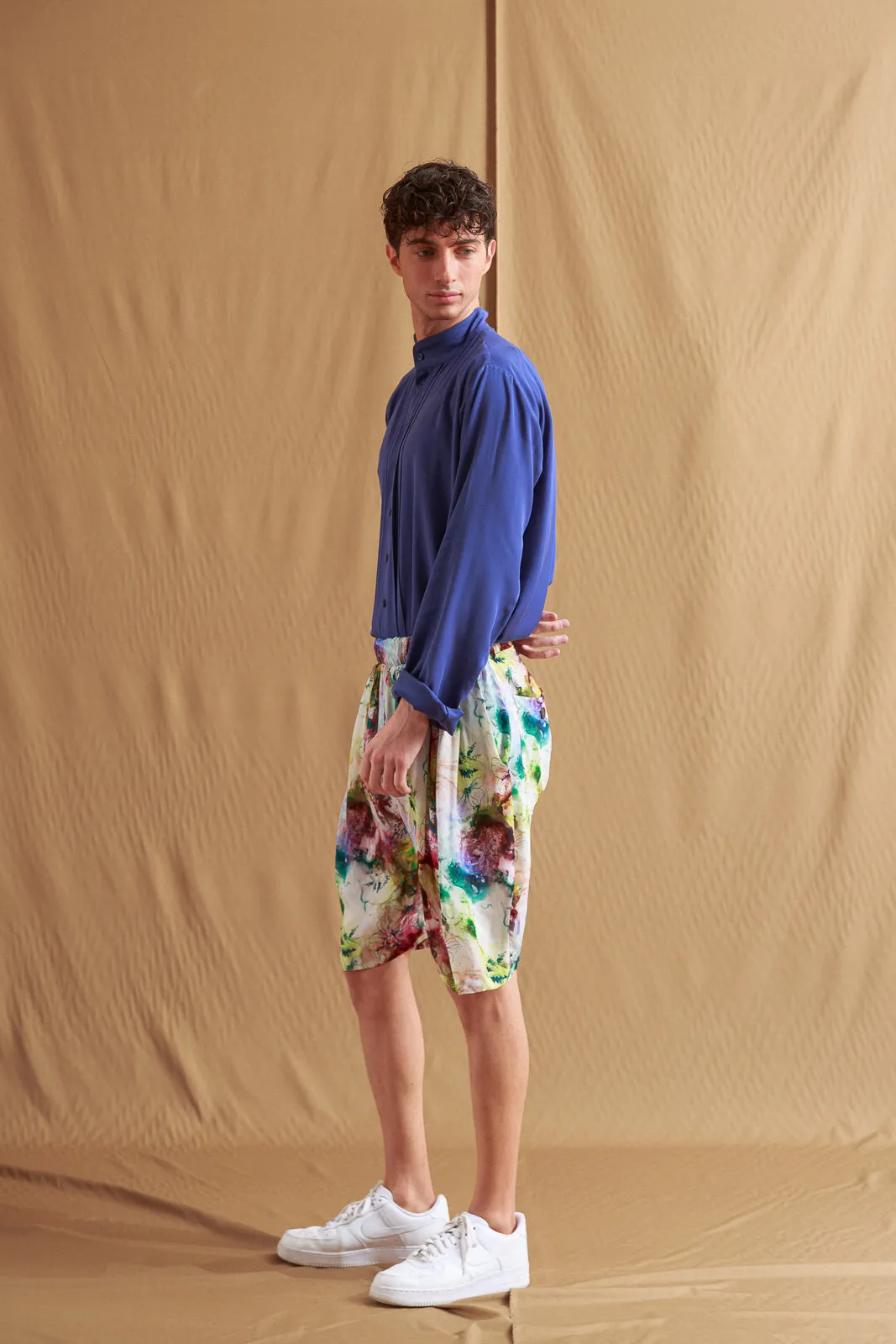 Dome Shorts Printed Bordeaux