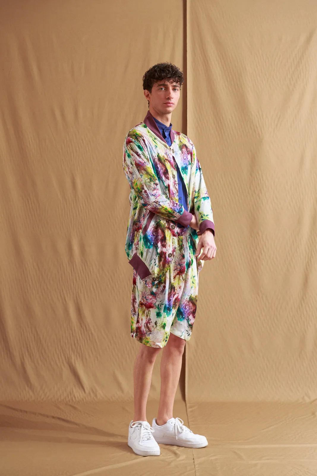 Dome Shorts Printed Bordeaux