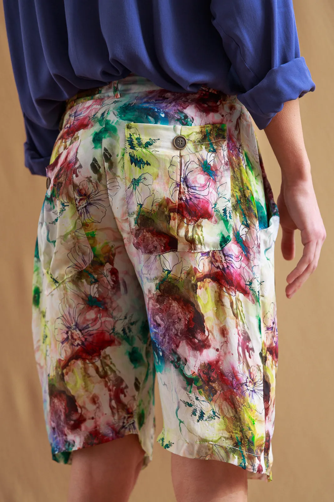 Dome Shorts Printed Bordeaux