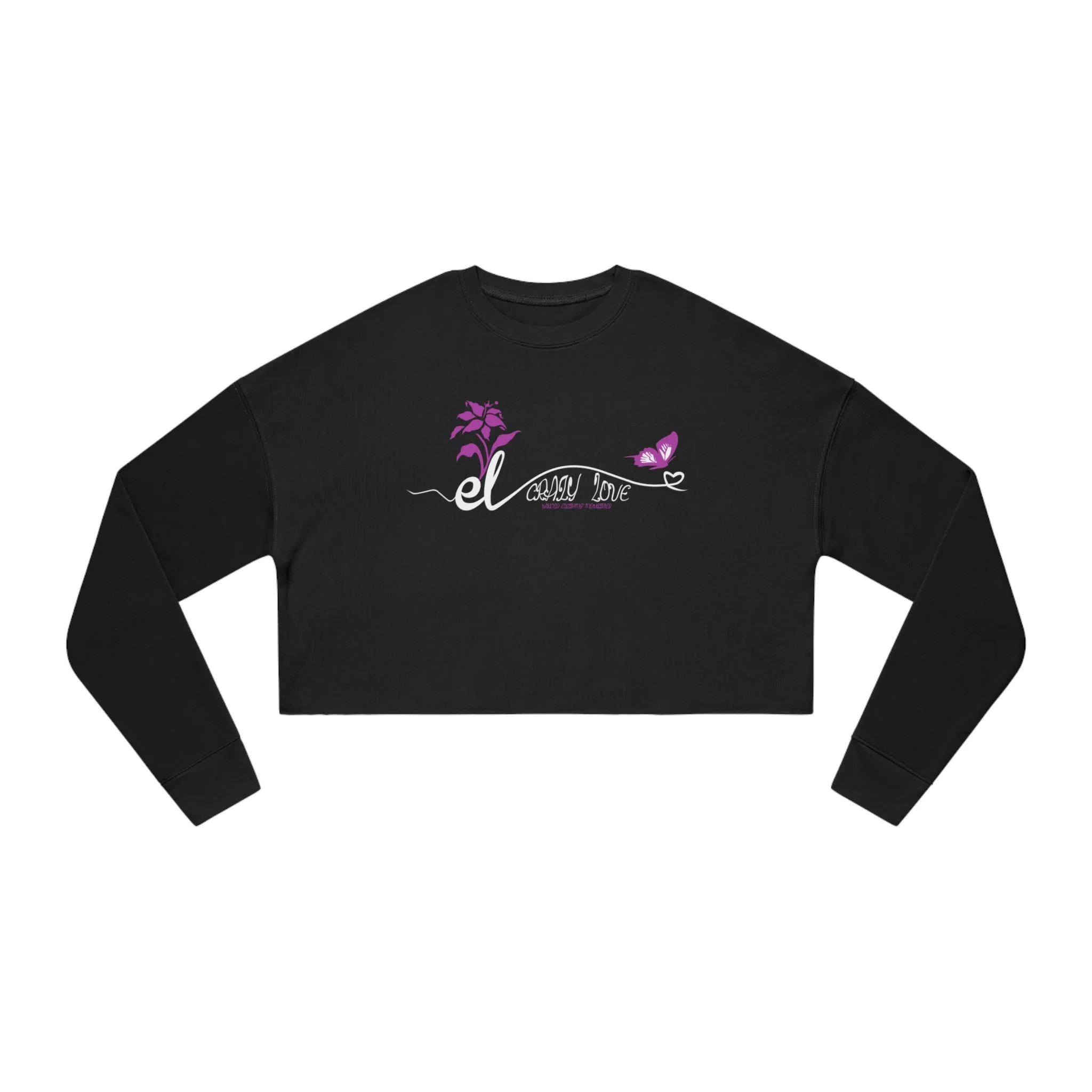 EL423 Crazy Love /Women's Cropped Sweatshirt