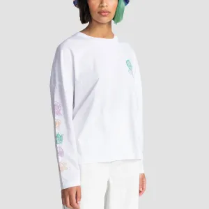 Element X Timber Watching Longsleeve T-Shirt Optic White - Womens