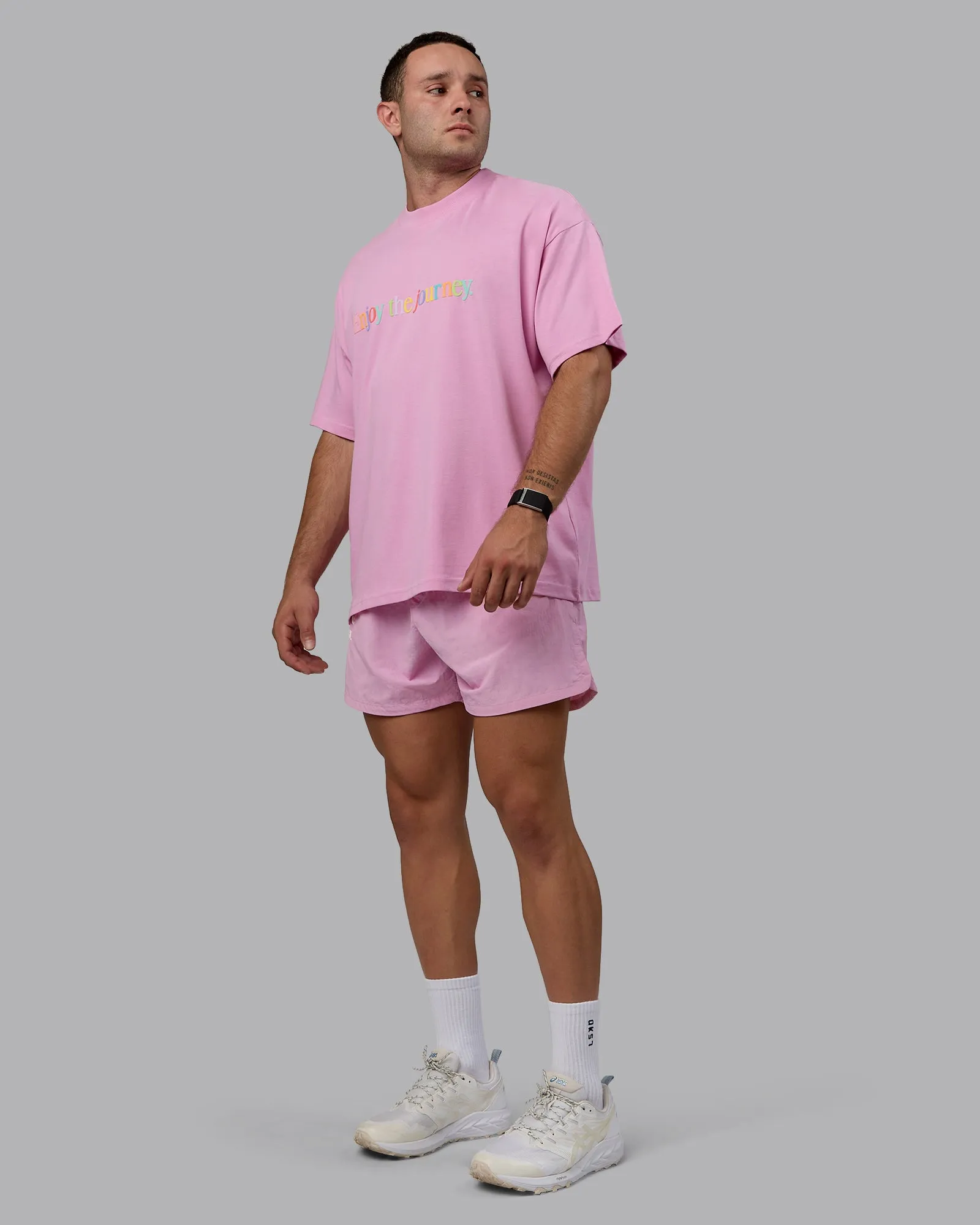 Enjoy The Journey 5" Shorts - Bubble Gum