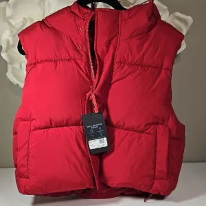Fabletics Red Quilted Puffer Vest