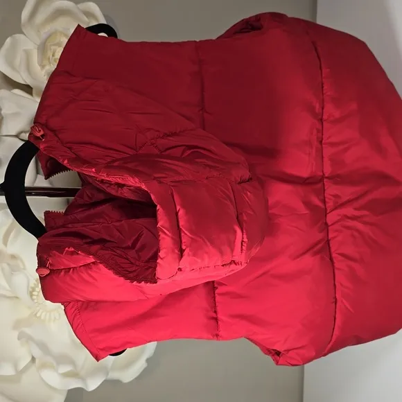 Fabletics Red Quilted Puffer Vest