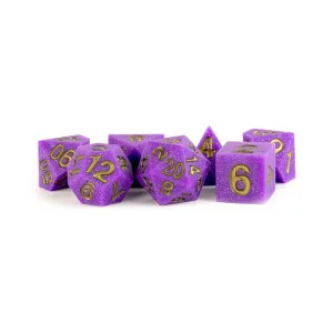 FanRoll: Sharp Edge Silicone Rubber 7-Piece Dice Set - Regal Ricochet