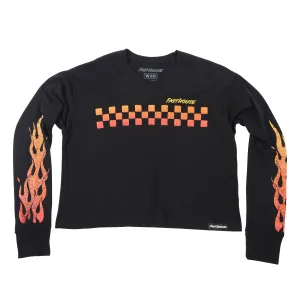 Fasthouse Women's Ricky Long Sleeve Crop Tee